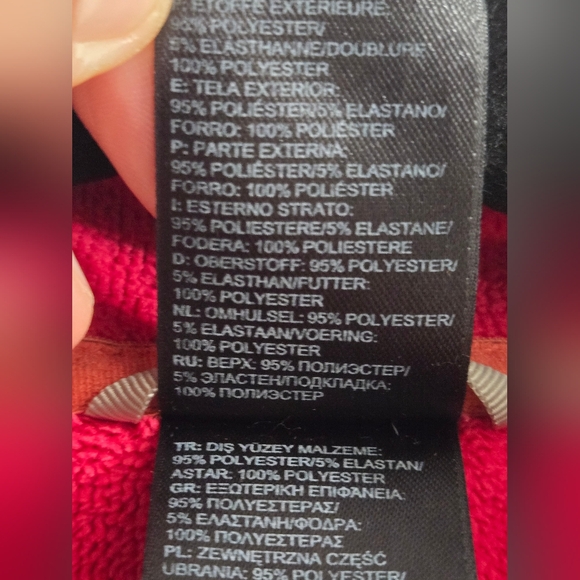 Women’s Medium The North Face Agave Fall Zip Jacket Red Cayenne Heather - Picture 9 of 11